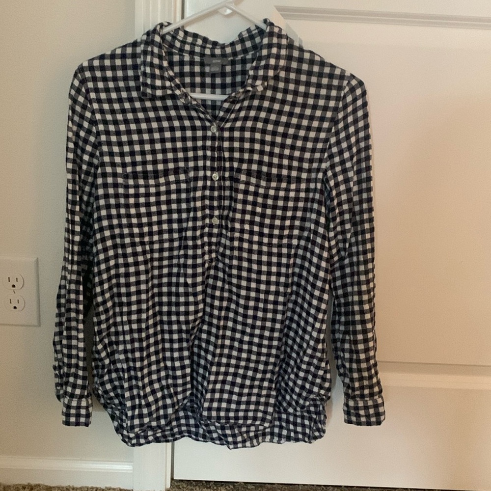 Flannel-like lounge shirt